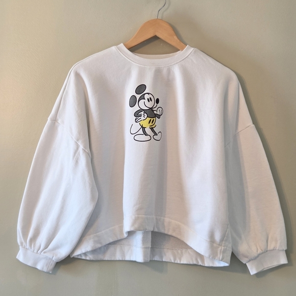 Mickey Mouse Genuine Mousewear Pullover Sweatshirt for Women Casual White Sz XL - Picture 6 of 16